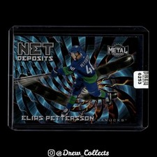 2020-21 SkyBox Metal Universe #ND-15 Elias Pettersson Canucks Net Deposits