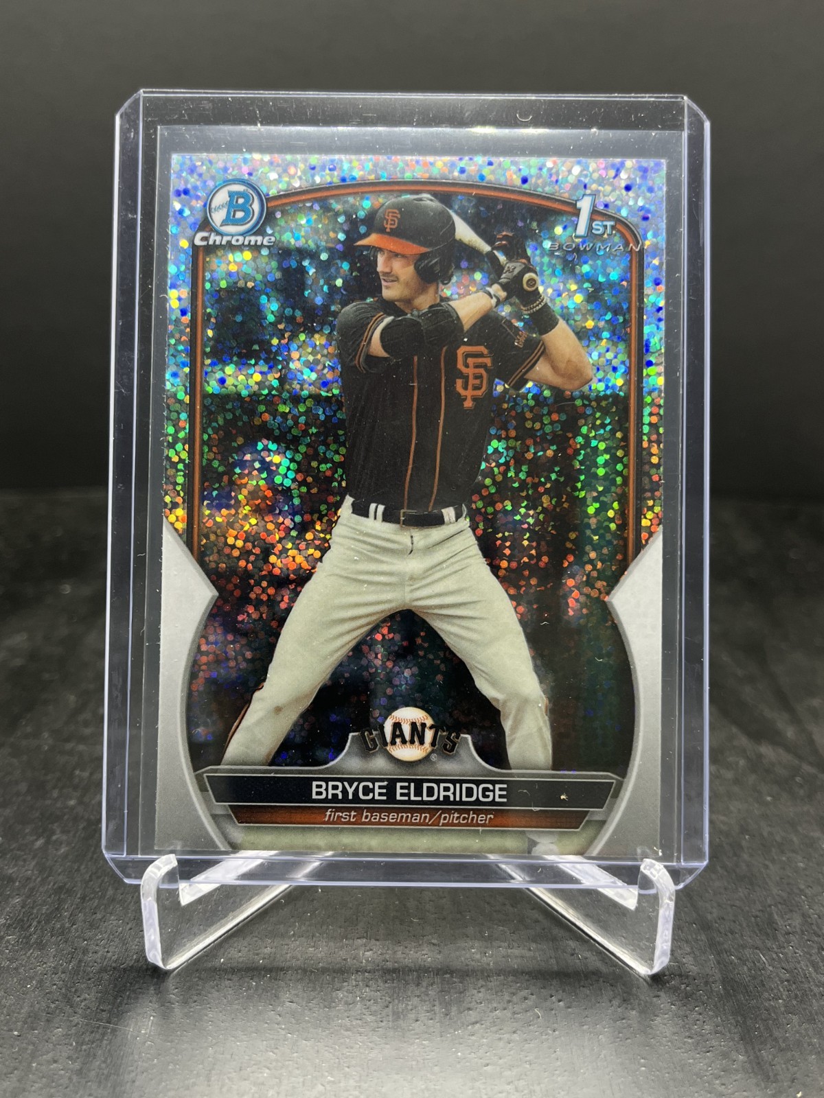 2023 Bowman Draft Baseball Bryce Eldridge 1st Bowman Chrome Sparkle #BDC-107