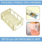 Stackable Plastic Storage Box for Hardware Parts Crafts & Home Sewing Supplies