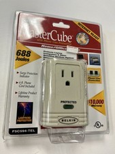 Belkin F5C594-TEL 688 Joules MasterCube Phone Line Protection new sealed