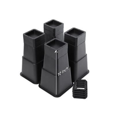 Bed Risers Oversized Furniture Risers Adjustable Height Heavy Duty 6000 lbs Max
