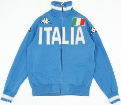 Vintage Kappa Italia Blue Full Zip Cotton Italy Track Jacket Men's M