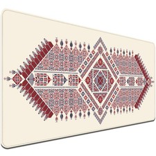 Persian Rug Desk Mat Aesthetic, XXL 35.4"x15.7" Mouse Pad, Vintage Boho Desk ...