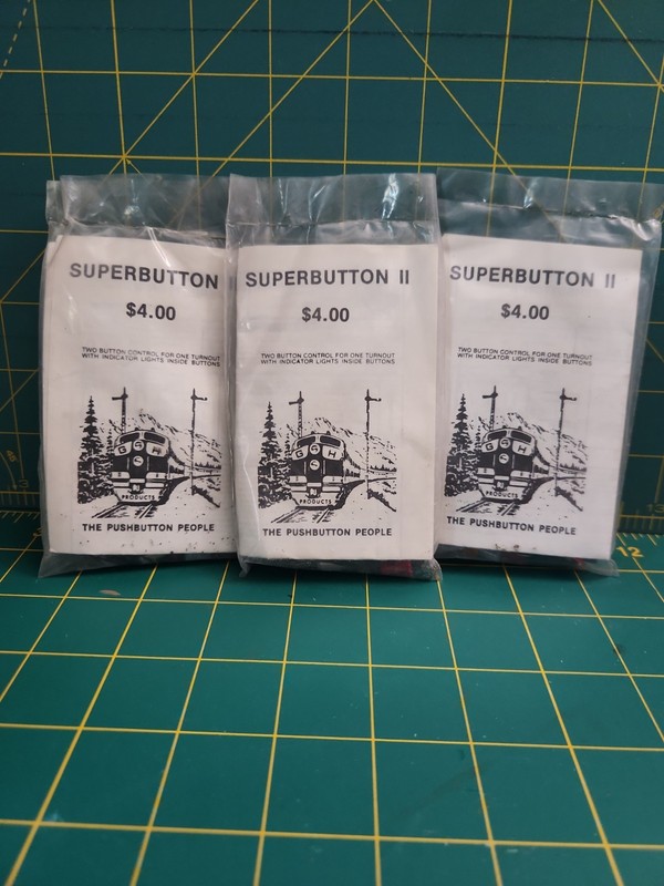 HO Scale Superbutton II Three New Sealed Packs