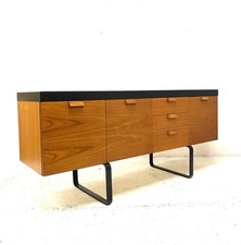 Vintage Retro Mid Century 1960s Danish Era Teak Modernist Sideboard Cabinet