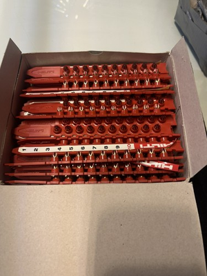 #ad #ad 1000x HILTI Red 6.8 11 M .27 cal Powder Cartridges $124.99