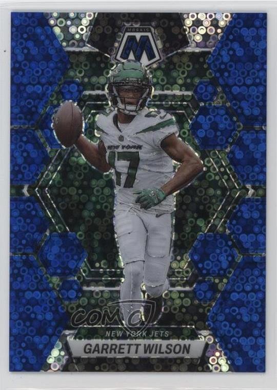 2023 Panini Mosaic No Huddle Blue Mosaic Prizm 46/75 Garrett Wilson #75 1k8r