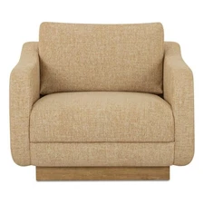 Moe's Home Collection Keane Lounge chair Fabric Yellow