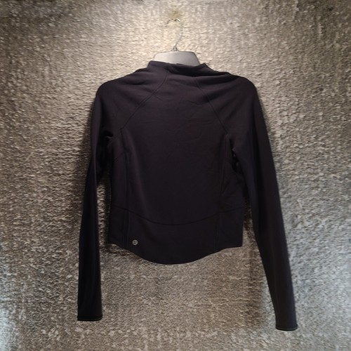 Lululemon Hill And Valley Mock Neck Pullover Women's 4 Black Rulu Top Ladies