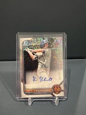 KEVIN KENDALL 2022 BOWMAN CHROME 1ST BOWMAN SPECKLE REFRACTOR AUTO /299 METS