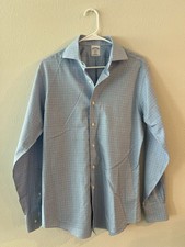 Brooks brothers size Medium dress shirt slim fit Non-iron All cotton