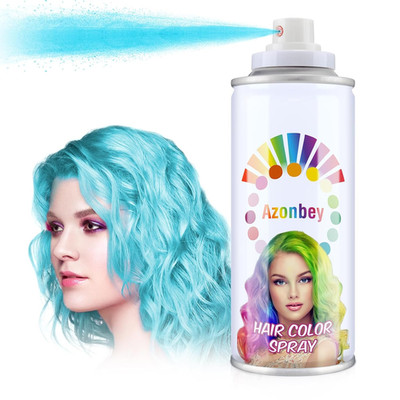 Temporary Hair Color Spray, Powder Blue - 1-Day Washable Natural Hair Strong Sty