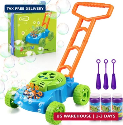 Lydaz Bubble Lawn Mower for Toddlers 1-3, Kids Bubble Machine for 1-Year-Old Boy