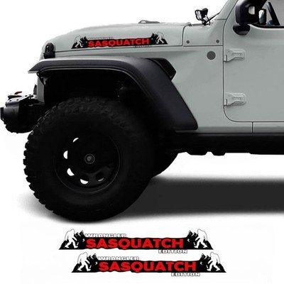 Pegatinas lateral Sasquatch Edition compatible con Jeep Wrangler