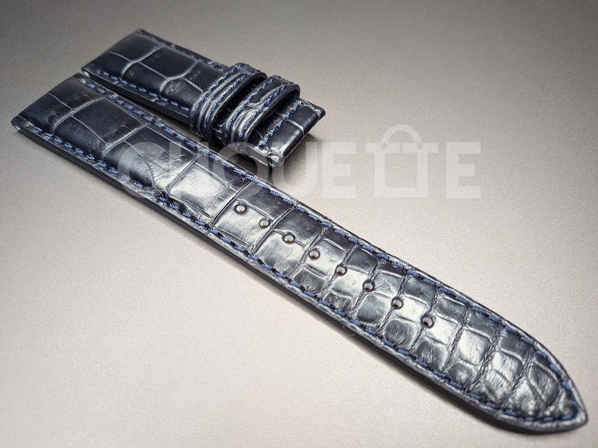 Genuine Grand Seiko RG01W20NY 20mm Navy Crocodile Leather Strap