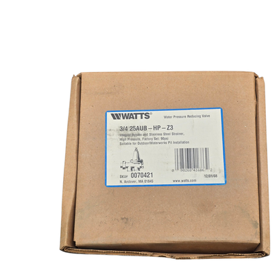 #ad #ad Watts 3 4 25AUB HP Z3 Water Pressure Reducing Valve High Pressure 90 PSI New $164.99