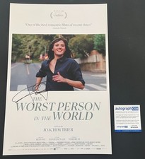 RENATE REINSVE SIGNED THE WORST PERSON IN THE WORLD 12x18 PHOTO & AUTOGRAPH COA