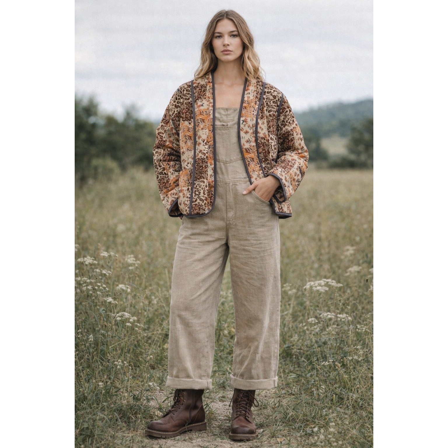 Reversible Kantha Quilted Jacket Patchwork Boho C… - image 5