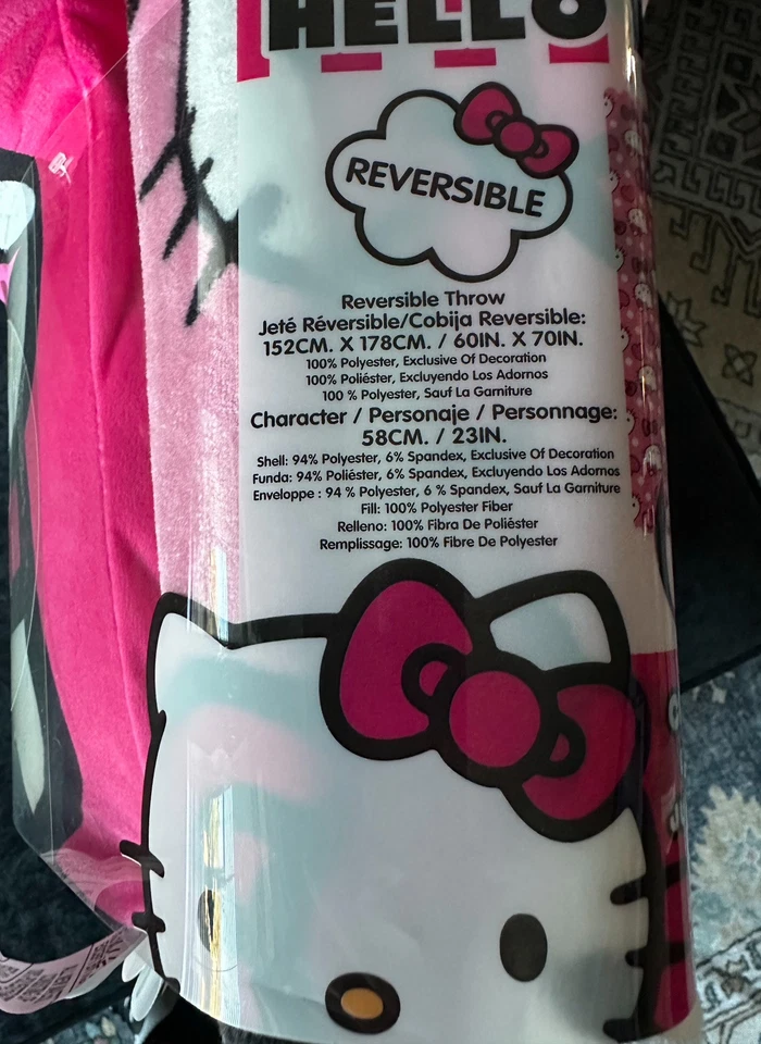 Hello Kitty двусторонний плед и облако подушка комплект - ограниченный выпуск (новый) - Изображение 2 из 2