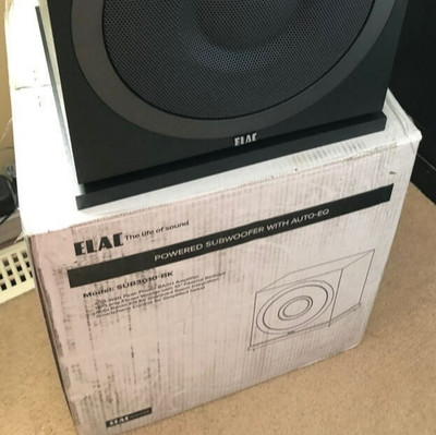 ELAC SUB3010 - 10'' 200 Watt Powered Subwoofer, Black(Open Box, New)