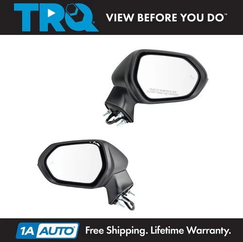 TRQ Mirror Power Heater Blind Spot Paint to Match LH RH Kit Pair for Toyota