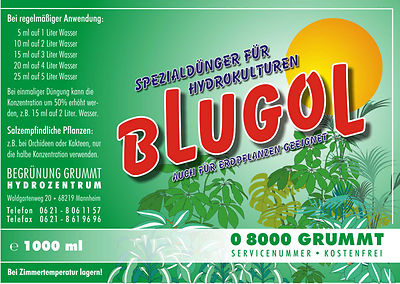 1000ml Hydrokulturen Hydrodnger Blugol Flssig Hydrokultur Dnger  Zimmerpflanze | eBay.de