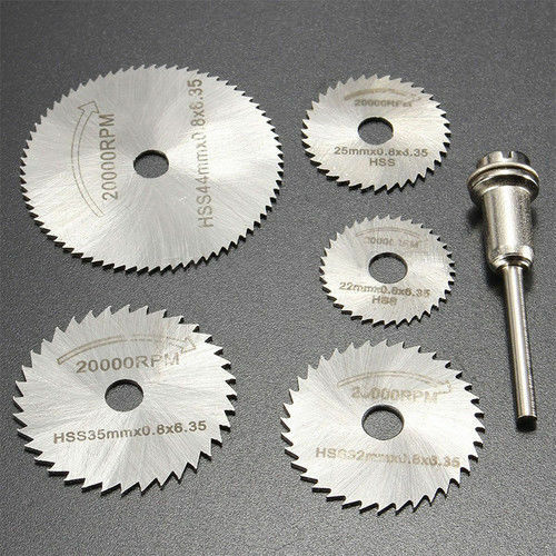 6Pcs Mini HSS Circular Saw Disc Blade 