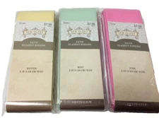 3 Assorted Packs Of Sew-ology Satin Blanket Binding 
