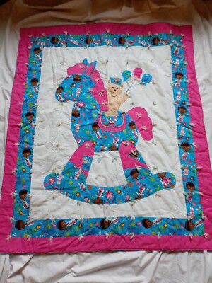 Doc McStuffins Patchwork Quilt Blanket Kids Bedding Handmade Nickelodeon  Horse