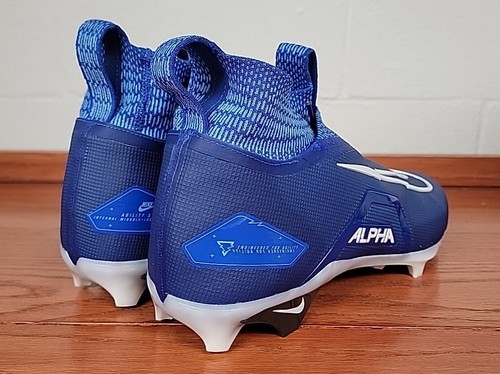 Nike Alpha Menace Elite 3 Royal Blue Football Cleats CT6648-414 Mens Size 14 NEW - Picture 5 of 11