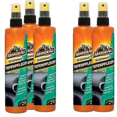 5 x ARMOR ALL Kunststofftiefenpfleger seidenmatt Kunststoffpflege 300ml Cockpit