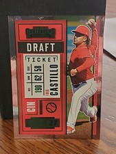 2020 Contenders Draft Ticket Green #85 Luis Castillo  246/299 Cincinnati Reds