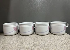 4 Vintage Studio Nova Villager Double Up Mugs Made in Thailand in EUC