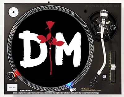 DJ INDUSTRIES Depeche Mode 2 - 7"-12" DJ slipmat for LP turntable record player