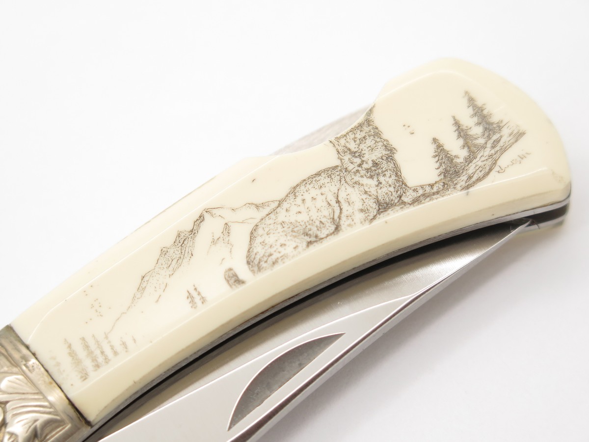 Vtg Explorer G Sakai Seki Japan Lynx Scrimshaw 3.1 Folding Vtg Explorer G Sakai Seki Japan Lynx Scrimshaw 3.1 Folding