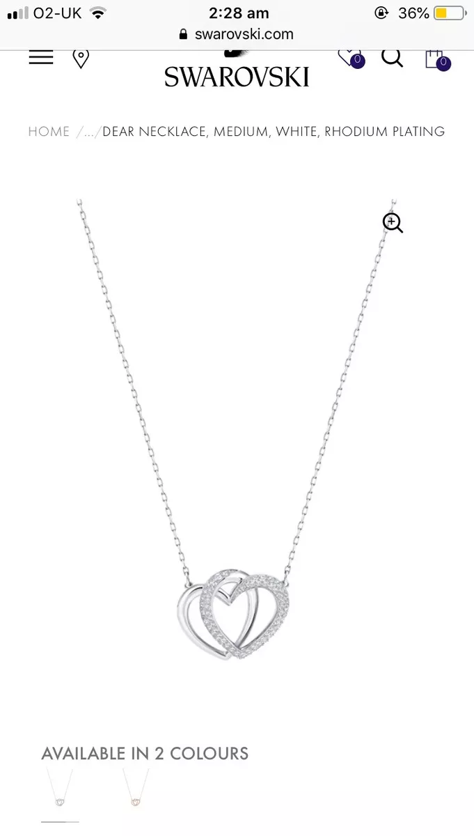 Swarovski dear medium best sale necklace