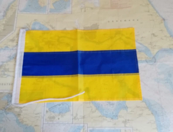 Signalflagge, Buchstabenflagge, Flaggensignal "Delta", 30 x 45 cm - Bild 2 von 2