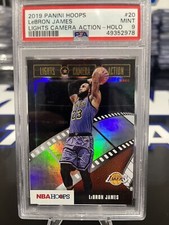 2019 Panini Hoops Lights Camera Action Holo #20 LeBron James Lakers PSA 9 MINT
