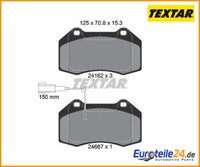 Bremsbelagsatz, Scheibenbremse Q+ Textar 2416202 FüR Fiat