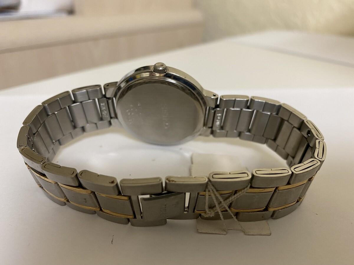 Men's Seiko 7N01 stainless steel two-tone watch | eBay