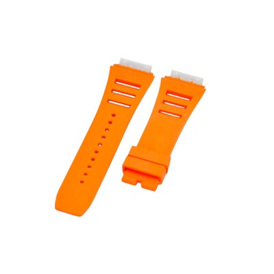 27mm Orange Rubber Watch Strap For Richard Mille RM011,RM030,RM010