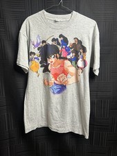 Vintage 90s RANMA 1/2 Anime Mens M Dated 1998 Screen Stars Single Stitch Gray T