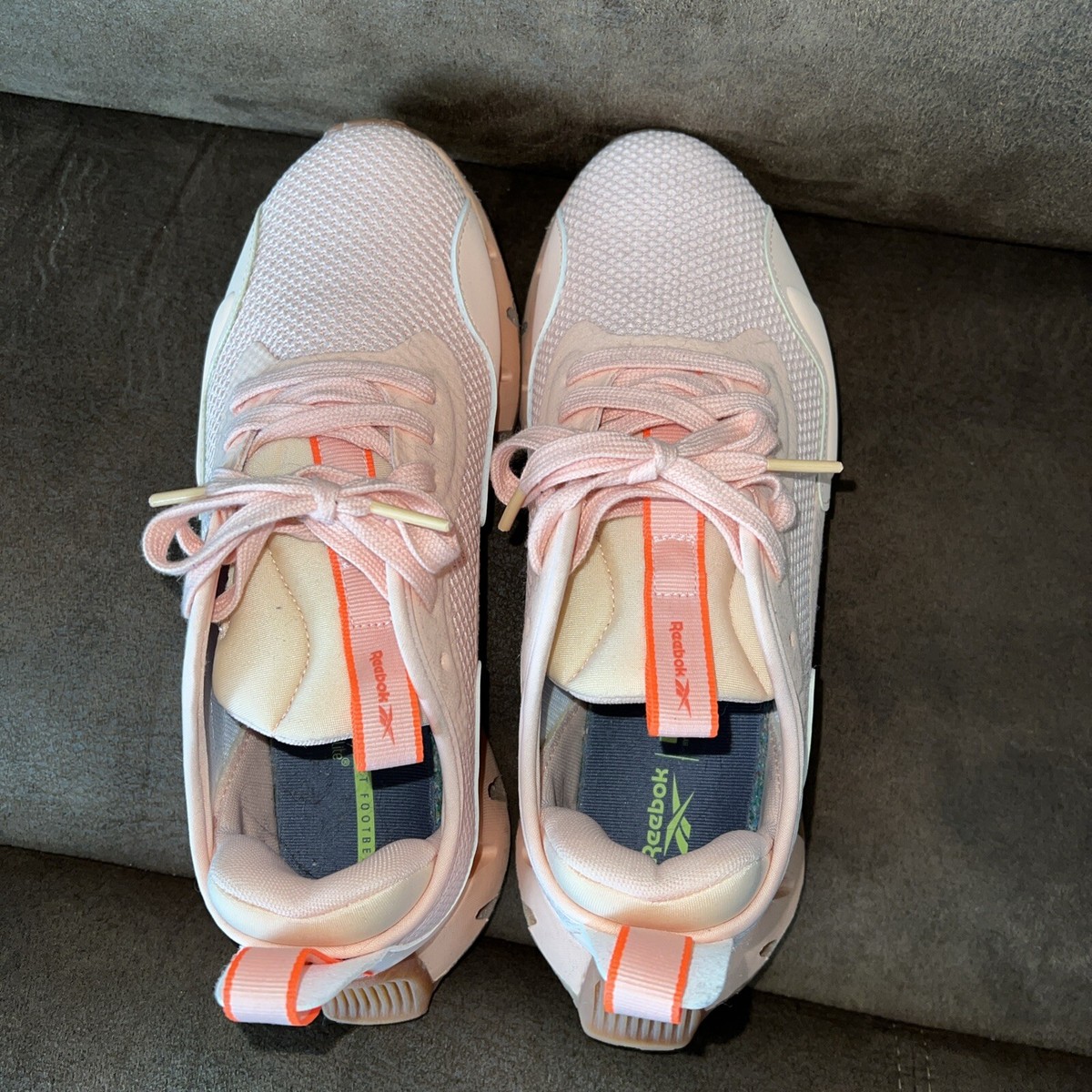 Reebok Zig Dynamica Women's Sneaker Running Shoes Orange Sz 7.5