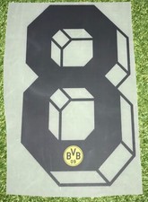 BVB Rückennummer #8 Flock in Matchworn Size für euer Dortmund Trikot 2023/24