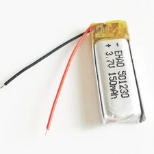 3.7V 150mAh lipo Li Polymer Battery Rechargeable For MP3 Smart Watch GPS 501230