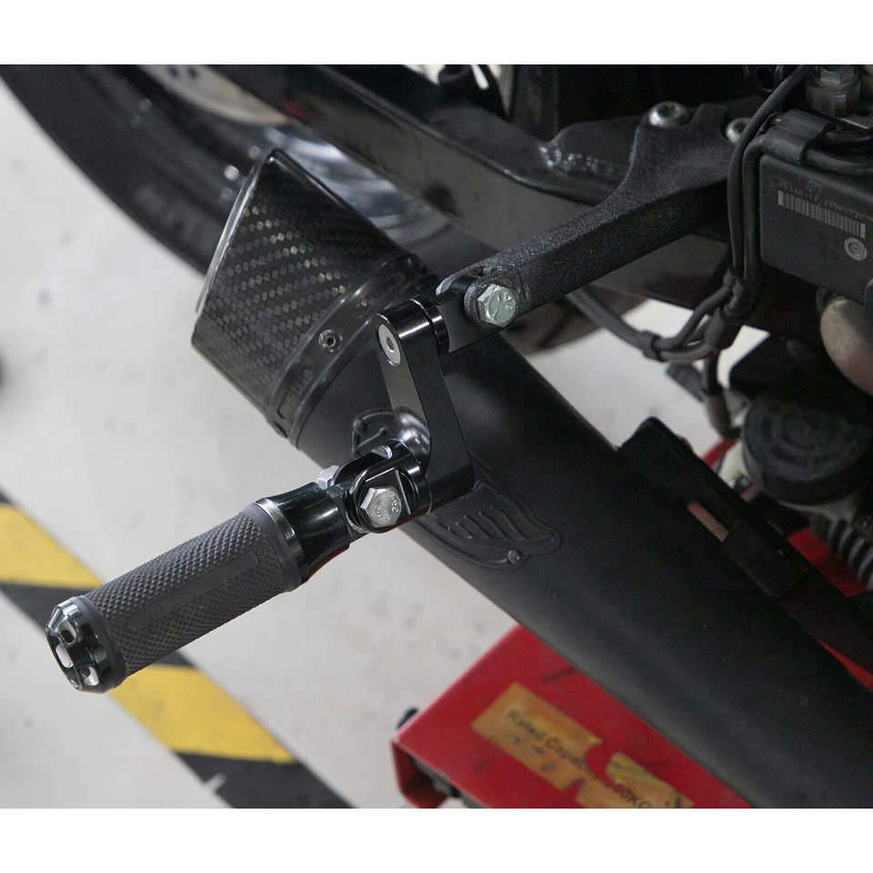 Extension de repose-pieds Supports Cale-pieds pour HARLEY Dyna Low Rider FXDL - Photo 3/4