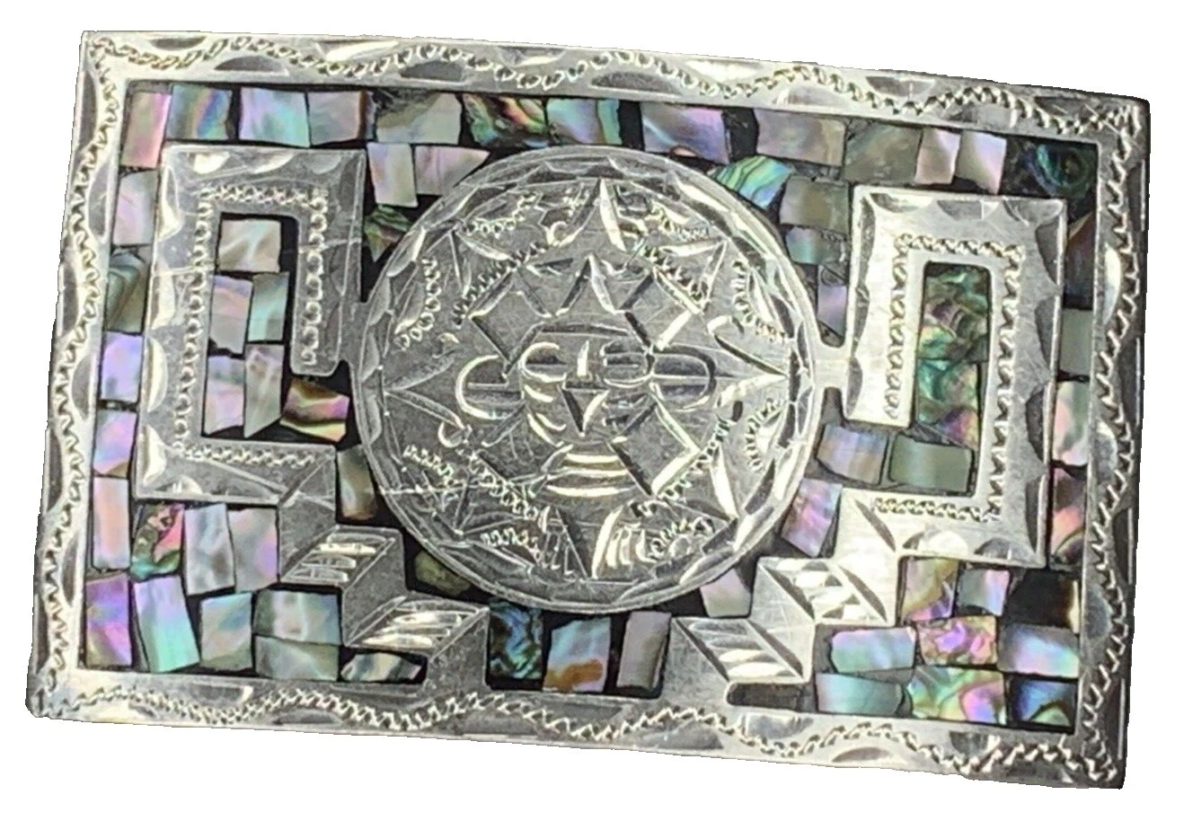Sterling Silver Mexican Belt Buckles