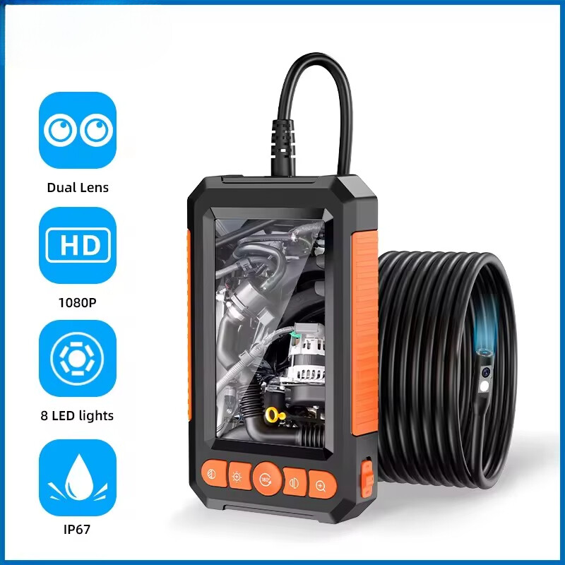 Industrial Endoscope Camera Single Dual Lens HD 1080P Car Inspection Borescope
