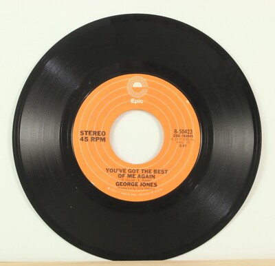 George Jones -You've Got the Best of Me Again/If I Could Put Record 45 Single B2
