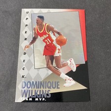 1993 Upper Deck Team MVP Hologram Dominique Wilkens Hawks Card #1 Hall of Fame